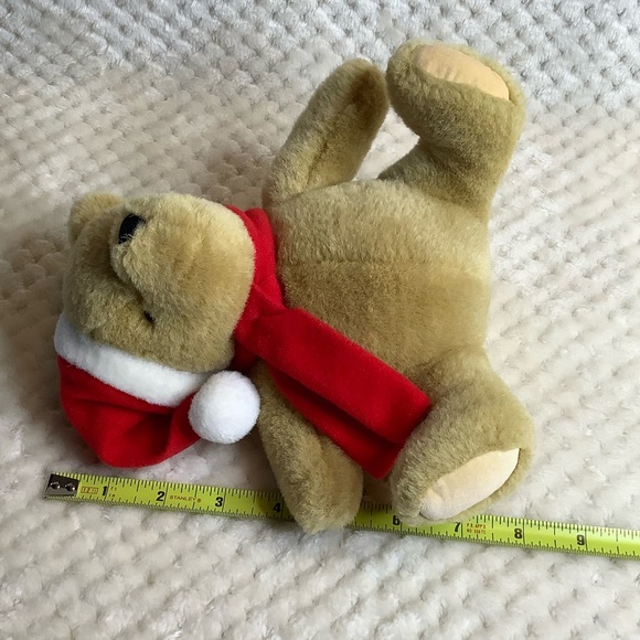 GUND DISNEY Classic Pooh Plush Bear Stuffed Animal in Scarf and Santa Hat - Picture 13 of 13